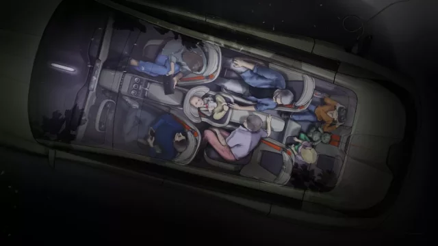 Škoda ukazuje skicu sedmimístné studie s revoluční zabudovanou autosedačkou