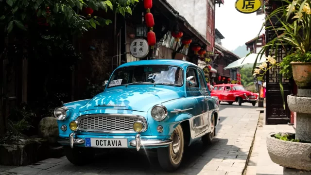 Škodovky zdobí veteránské závody dokonce až v Číně